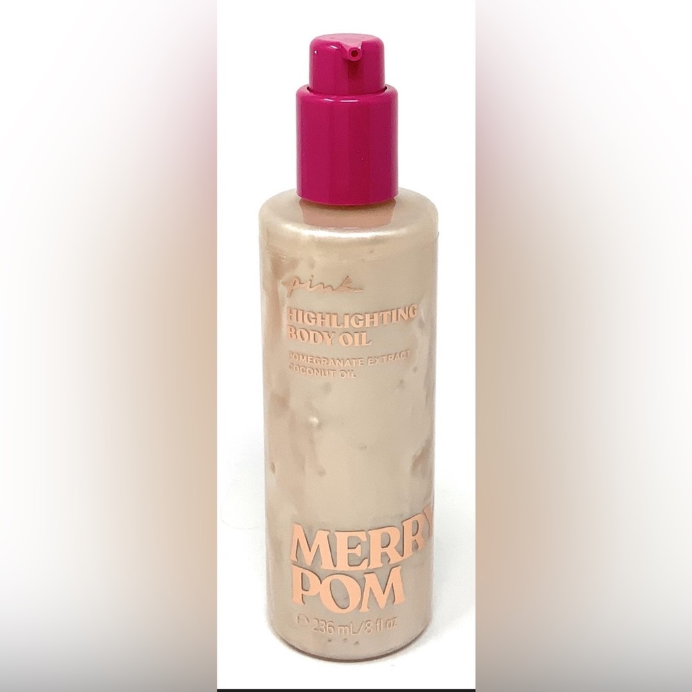PINK Victoria's Secret Highlighting Body Oil - Pink and Cream
